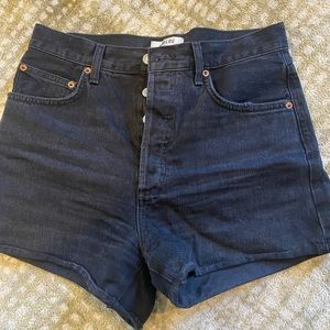 Agolde black shorts (Dee style). Size 28